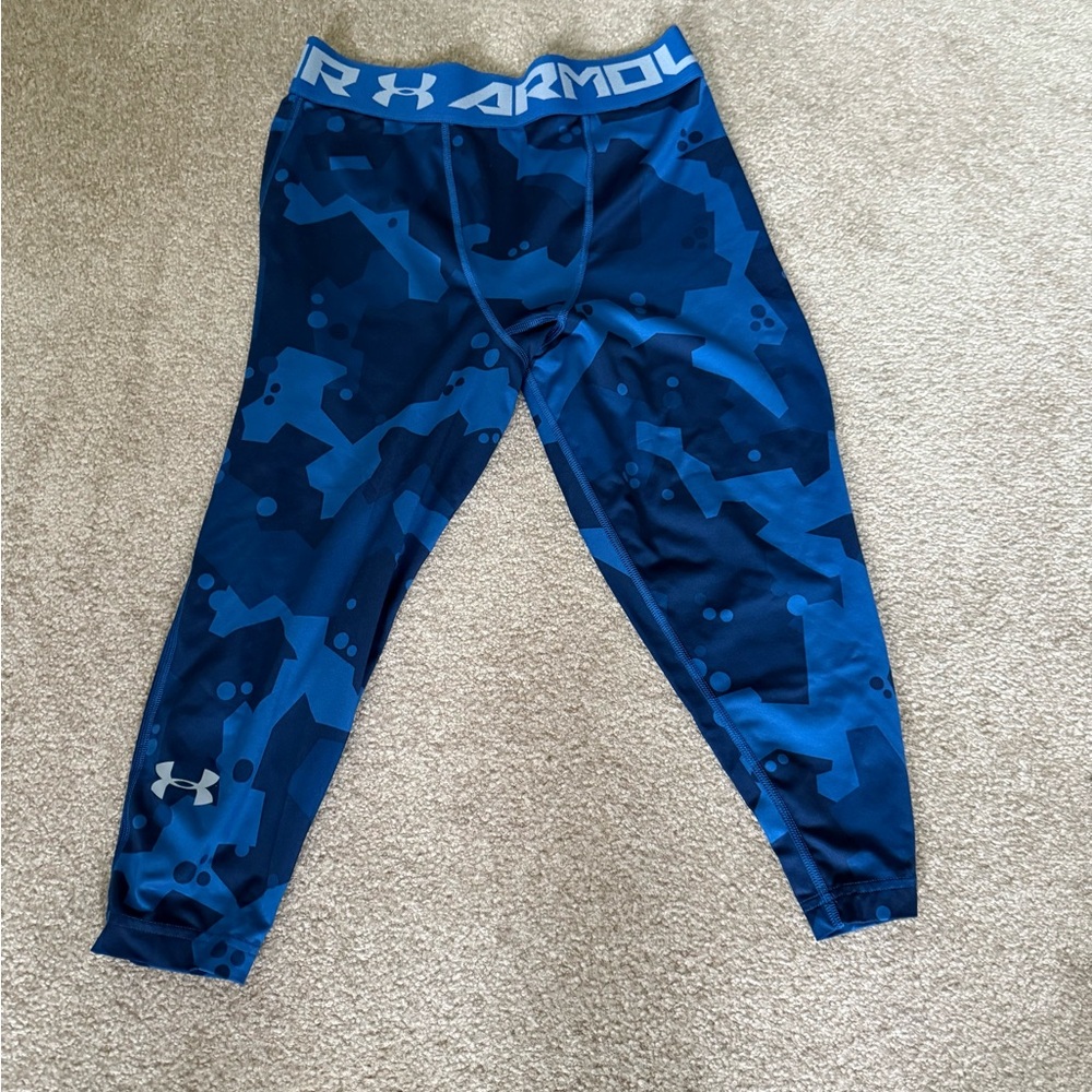 Under Armour Men's 3/4 short Blue Camo Leggings
